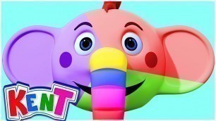 'Kent The Elephant | Monster Kent\'s Face Painting | Learning Videos For Kids'