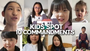 10 Commandments Summary | Kids Spot