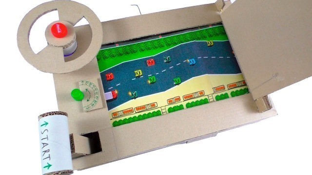 'How To Make Car Racing Desktop Game from Cardboard!'