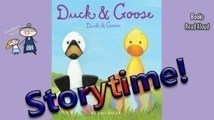 'DUCK & GOOSE  HERE COMES THE EASTER BUNNY Read Aloud ~ Easter Stories for Kids ~ Read Along Books'