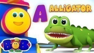 'Animals ABC Song | Preschool Learning Videos | Children\'s Music | Nursery Rhymes - Bob The Train'