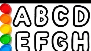 'How to Draw Alphabet Latter ABC  for Kids - Kids VT'