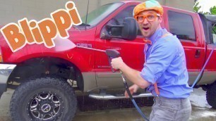 'Blippi Visits a Car Wash | Learning Vehicles For Toddlers | Educational Videos For Kids'