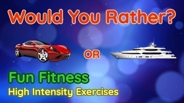 'Would You Rather? WORKOUT - At Home Kids Fun Fitness Activity - Physical Education - High Intensity'