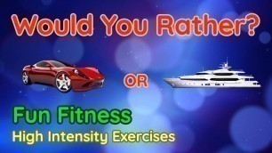 'Would You Rather? WORKOUT - At Home Kids Fun Fitness Activity - Physical Education - High Intensity'