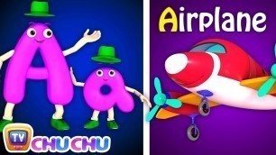 'Phonics Song 2 with TWO Words in 3D - A For Airplane - ABC Alphabet Songs with Sounds for Children'