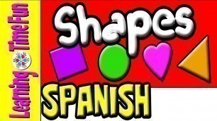 'Learn the Shapes IN SPANISH for Kids'