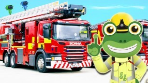 'Gecko and the Fire Truck | Gecko\'s Real Vehicles | Trucks For Kids | Educational Videos For Toddlers'