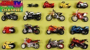 'Learning Color videos with Motorcycles for Kids'