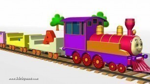 'ABCD Alphabet Train song - 3D Animation Alphabet ABC Train Songs for children'