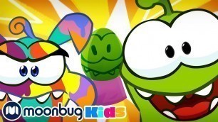 'Om Nom Stories - Painting Colorful Easter Eggs! | Cut The Rope | Funny Cartoons for Kids & Babies'