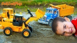 'Bruder Toy Trucks for Kids: UNBOXING Front Loader - Playing with Dump Truck, Bulldozer'