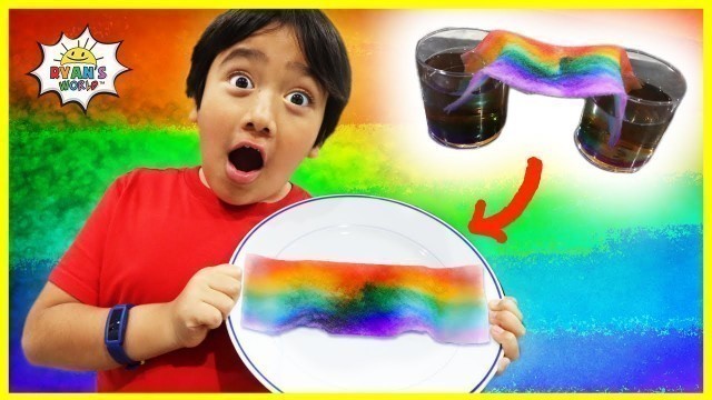 'DIY Rainbow Science Experiment for kids with Ryan\'s World!!!'
