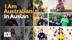 'National Auslan Sign-Along | I am Australian | ABC Australia'