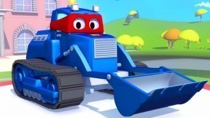 'Carl the Super Truck and the Bulldozer in Car City | Trucks cartoons for kids 
