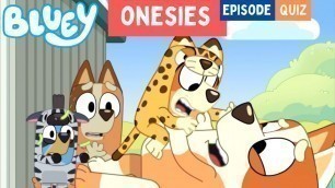 'BLUEY - \"Onesies\" Episode Quiz ‼️ | Disney Jr | ABC Kids'