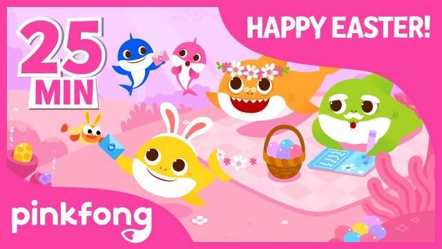 'Easter Baby Shark and more | +Compilation | Easter Egg Hunt | Pinkfong Songs for Children'