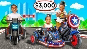 'SURPRISING THE KIDS WITH POWER WHEELS MOTORCYCLES | The Prince Family Clubhouse'
