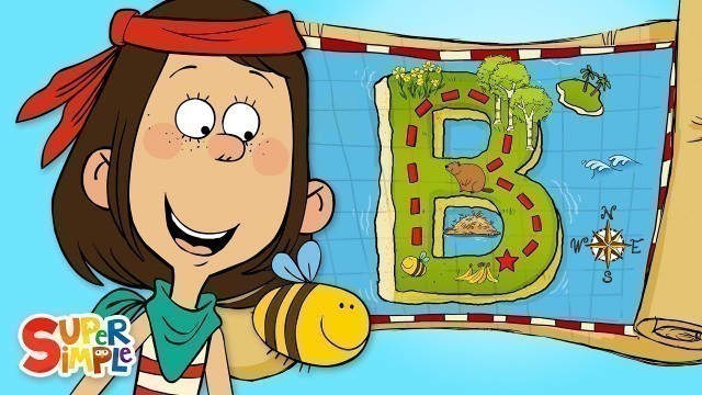'Buried Treasure on \"B\" Island | Captain Seasalt And The ABC Pirates | Cartoons For Kids'