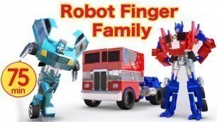 'Car Videos | Transformers Robot Toys Family | Nursery Rhymes Compilation from Jugnu Kids'