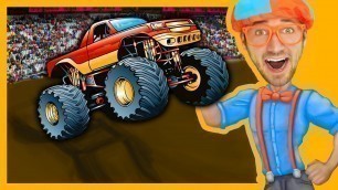 'Monster Trucks with Blippi Toys | Monster truck Song for Kids'