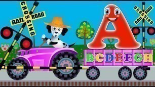 'Help Children Learn ABC at Railroad Crossing'