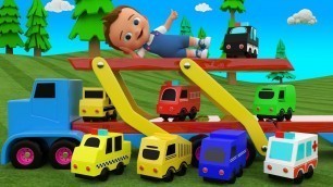 'Learning Street Vehicles Names | Colors For Children With Vehicles Toy Trucks Baby Learning Videos'