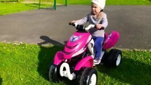 'Amelia and Samy with motorcycles for kids Kids videos for kids'