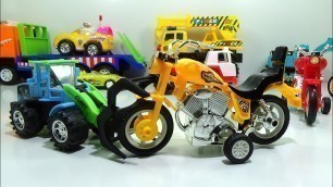 'Kids studio7 - Truck toy, forklift toy with motorcycles toys | video for kids'