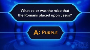 'Easter Bible Trivia Game For Kids'