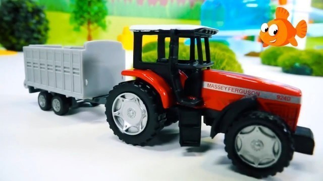 'Farm Trucks - TAYO TRUCK FIXERS & Tractors for Kids - Toy Cars videos for kids'