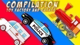 'Toy Garage | Toy Factory | Tow Trucks | kids video | baby video'