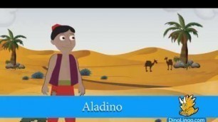 'Spanish Books for kids - Aladdin- Learn Spanish for kids - Dinolingo'