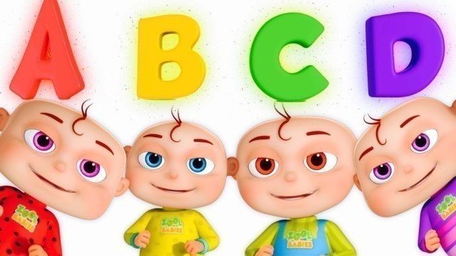 'Five Little Babies Opening Surprise Eggs | ABC For Children | Phonics Song By Zool Babies'