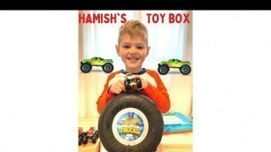 'HOT WHEELS MONSTER TRUCKS STUNT TIRE PLAY SET - kids toy play - HAMISH\'S TOY BOX'