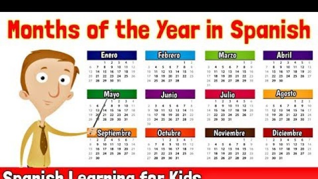 'Months of the Year in Spanish | Spanish Learning for Kids'