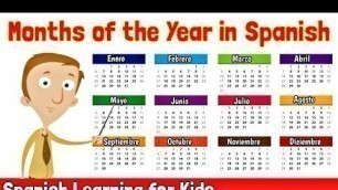'Months of the Year in Spanish | Spanish Learning for Kids'