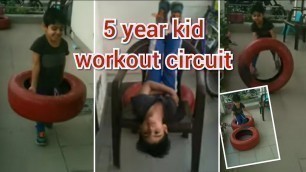 'Advance circuit training for fitness and strength, Bahubali, 5 year kid circuit workout'