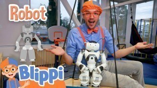 'Blippi Meets Hans The Robot | Learning Robots for Kids | Educational Videos For Kids'