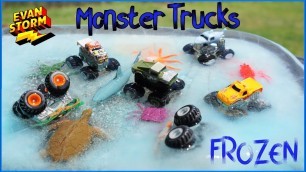 'Monster Truck Monday : Frozen Monster Jam Hot Wheels Mighty Minis Monster Trucks'