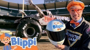 'Blippi Explores Monster Trucks At Monster Jam! | Educational Videos for Kids'