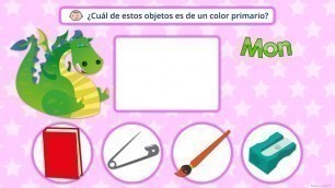 'Primary Colors Games For Kids To Learn Spanish | Learning Primary Colors in Spanish'