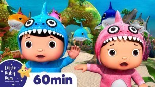 'Baby Shark Dance | 60 min LBB Kids Songs | ABC\'s Baby Nursery Rhymes - Sing with Little Baby Bum'