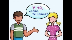 'What is your name? - ¿Cómo te llamas? - Calico Spanish Songs for Kids'