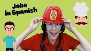 'Learn OCCUPATIONS Vocabulary in SPANISH | Kids learning Online'