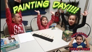 'Painting Day Featuring Abby Episode 6  Learning Spanish with Liana, Kids Videos'