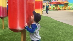 'Twins check out new ABC Kids & other favourite rides at Dreamworld'